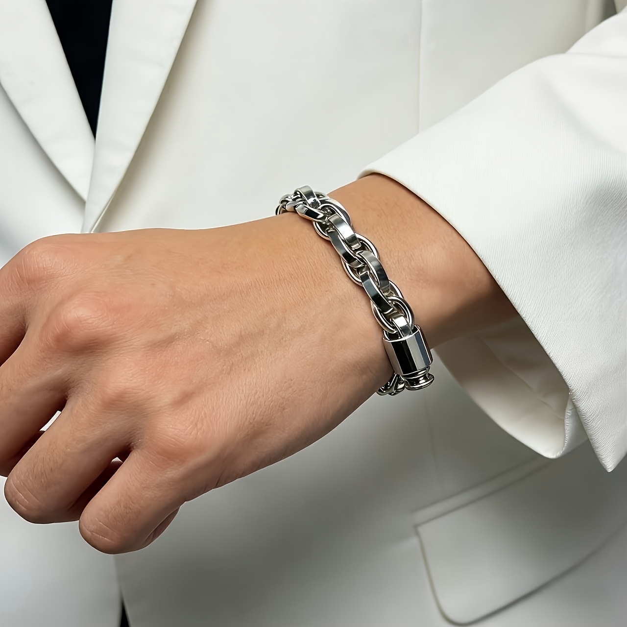 Men's Vintage Minimalist 304L Stainless Steel Bracelet